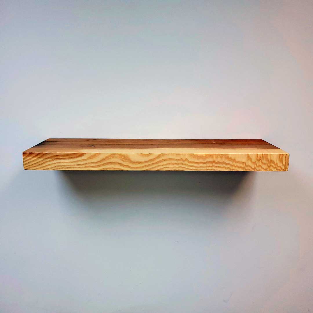 Straight Edge Ash Floating Shelf 1