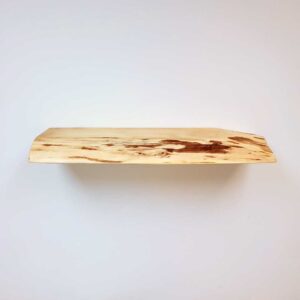 live edge willow floating shelf front view